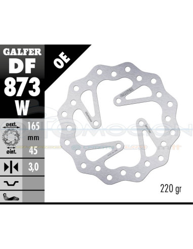 DISC WAVE FIXED 165X3MM HUSQVARNA CR65 2010