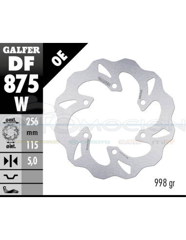 DISC WAVE FIXED 256X5MM TRIUMPH TRIDENT 93 (REAR)