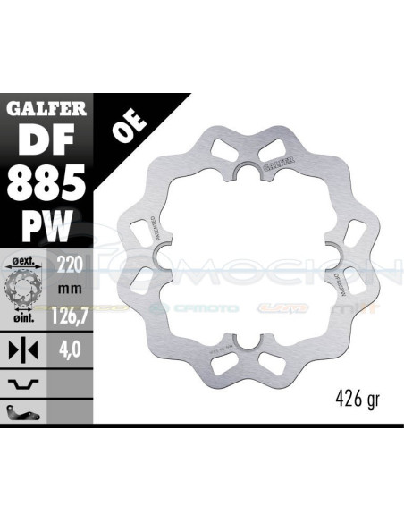 BRAKE TRACK DISC WAVE 220X4MM HUSQUARNA