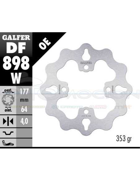 DISC WAVE FIXED 177X4MM POLARIS PREDATOR 500 (03)