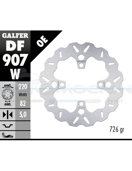 DISC WAVE FIXED 220X5MM TRIUMPH DAYTONA 675