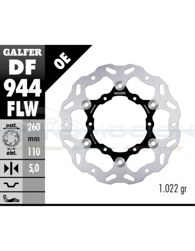 DISC WAVE FLOATING (C  STEEL) 260X5MM KTM 790 ADVENTURE (REAR)