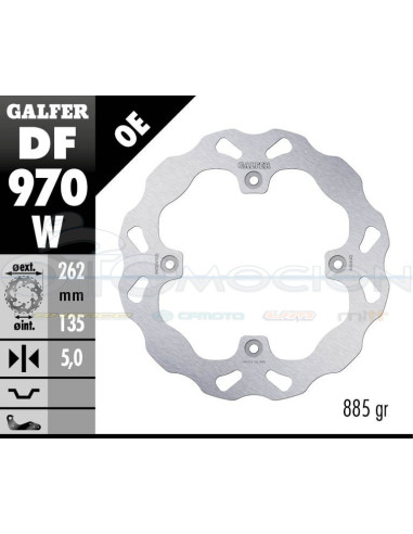 BRAKE DISC 262X5MM CAN-AM MAVERICK X3 (FRONT) 2017