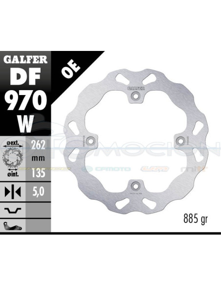 BRAKE DISC 262X5MM CAN-AM MAVERICK X3 (FRONT) 2017