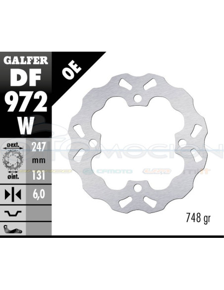 BRAKE DISC 247X6MM POLARIS 1000 MODELS 2014-15