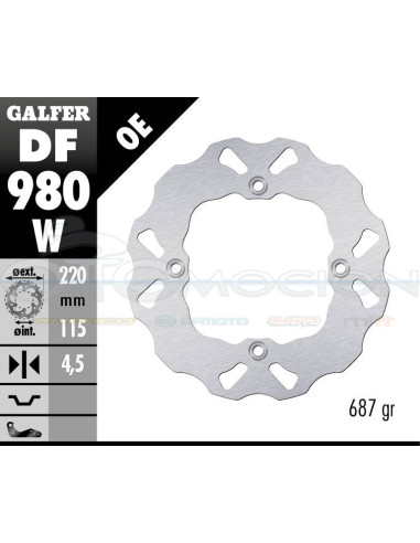 BRAKE DISC 220X4,5MM UTV MAVERICK 1000 FRONT