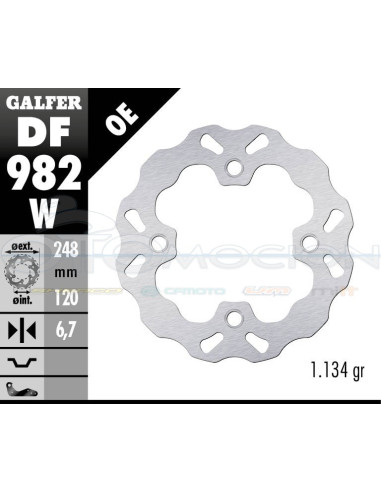 DISC WAVE FIXED 248X6 9MM POLARIS XP 1000 (2016)