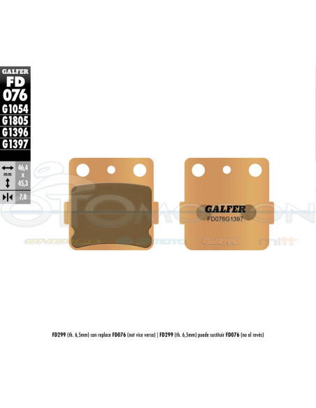 SINTER QUADS BRAKE PADS