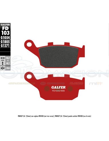 TRIAL TOP BRAKE PADS