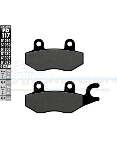 SCOOTER BRAKE PADS