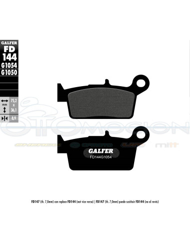 SEMI METAL BRAKE PADS