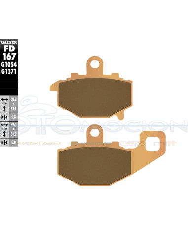 SINTER STREET BRAKE PADS