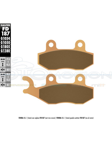 SINTER SCOOTER BRAKE PADS