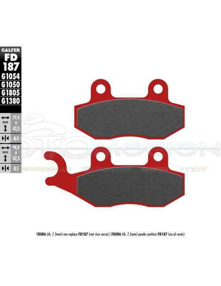 TRIAL TOP BRAKE PADS