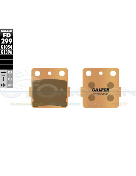 SINTER OFF-ROAD BRAKE PADS YAMAHA YZ 85 (REAR)