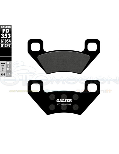 SEMI METAL BRAKE PADS