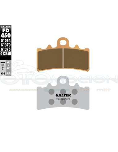 SINTER SPORT BRAKE PADS KTM DUKE 125-200-390 - RC 125-200-390 (FRONT)