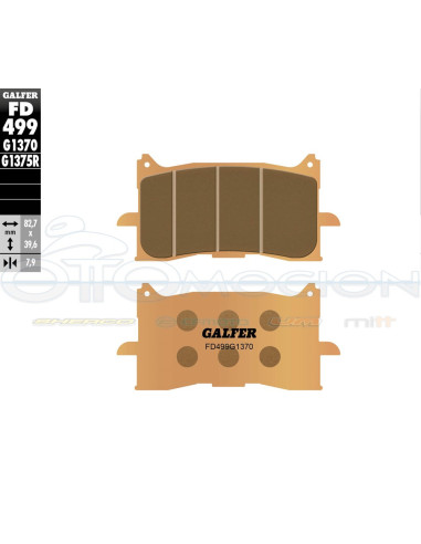 SINTER STREET BRAKE PADS HONDA CRF 1000 L AFRICA TWIN (FRONT)