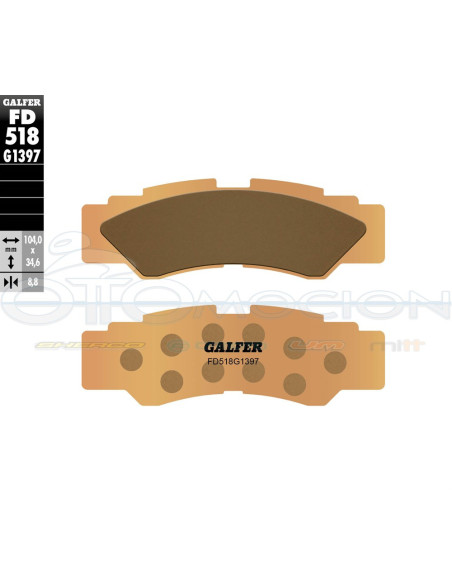 SINTER OFF-ROAD BRAKE PADS YAMAHA YXZ 1000 (REAR)