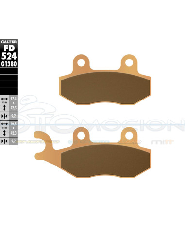 SINTER SCOOTER BRAKE PADS SCUTUM (FRONT)