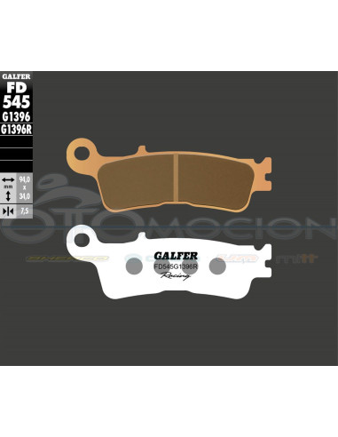 SINTER RACING OFF-ROAD BRAKE PADS YAMAHA YZ 450 F 2020- (FRONT)