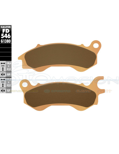 SINTER SCOOTER BRAKE PADS SILENCE S01 (FRONT)