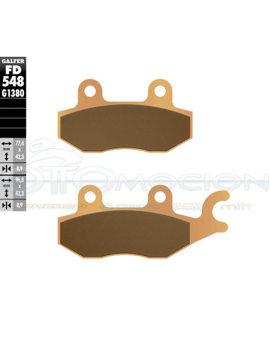 SINTER SCOOTER BRAKE PADS SILENCE S01 - S02 (REAR)