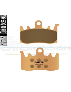 SINTER STREET BRAKE PADS APRILIA RSV TUONO V4 R - BMW S 1000 RR - DUCATI 899 PANIGALE - HO