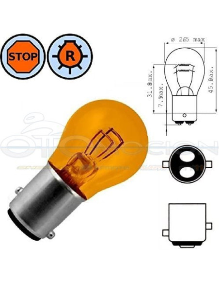 LAMPARA STOP-POSICIÓN BAY15D 12V 21-5W