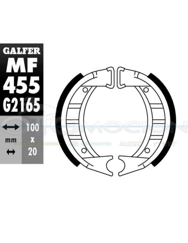 MORDAZA FRENO GZ 455-YAMAHA