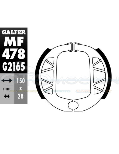 MORDAZA FRENO GZ 478-YAMAHA 125 CYGNUS - 125 BW,S