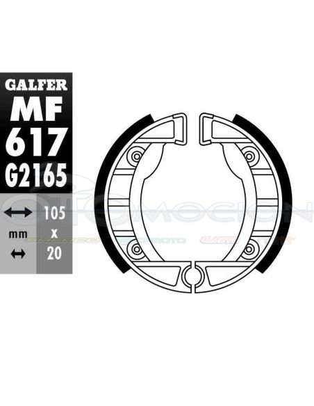 MORDAZA FRENO GZ 617-MOTO VESPA-PIAGGIO