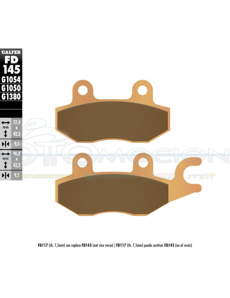 SINTER SCOOTER BRAKE PADS