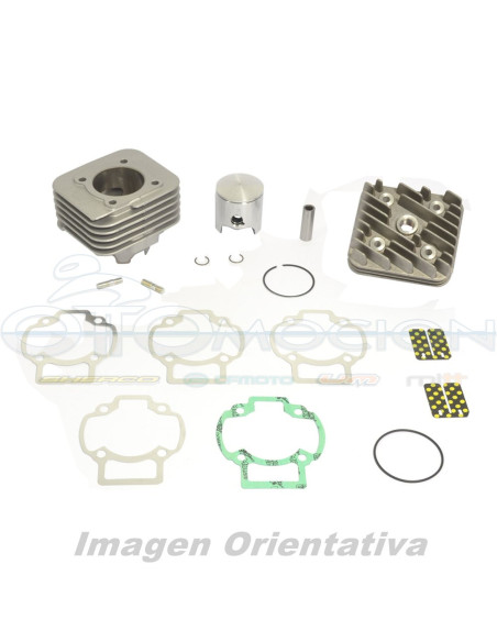 KIT DE CILINDRO BIG BORE CON CULATA  Ø 47,6 MM, 70 CC, BULON  Ø 12 MM, PISTON DE CABEZA AB