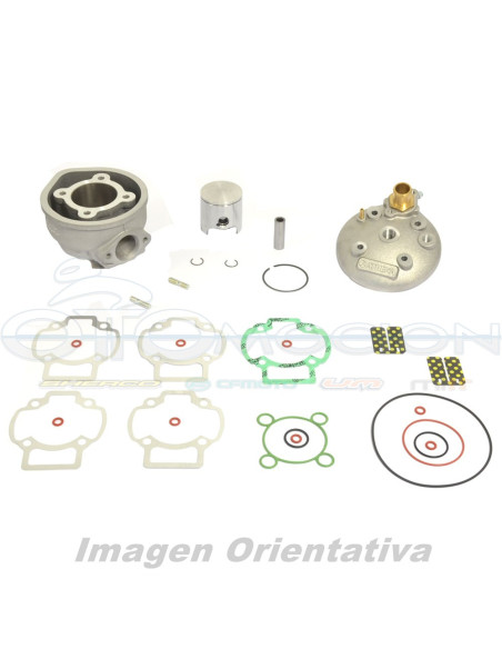 KIT DE CILINDRO BIG BORE CON CULATA  Ø 47,6 MM, 70 CC, BULON  Ø 12 MM, PISTON DE CABEZA AB