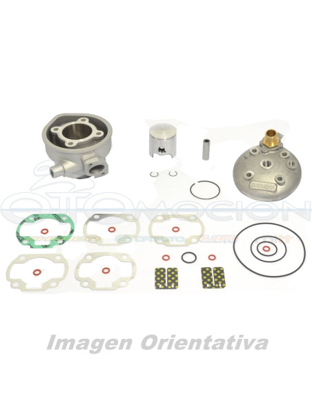 KIT DE CILINDRO BIG BORE CON CULATA  Ø 47,6 MM, 70 CC, BULON  Ø 12 MM, PISTON DE CABEZA AB