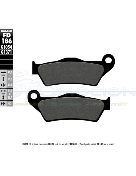 SEMI METAL BRAKE PADS