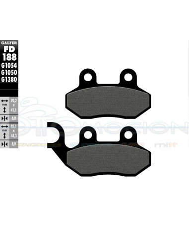 SCOOTER BRAKE PADS