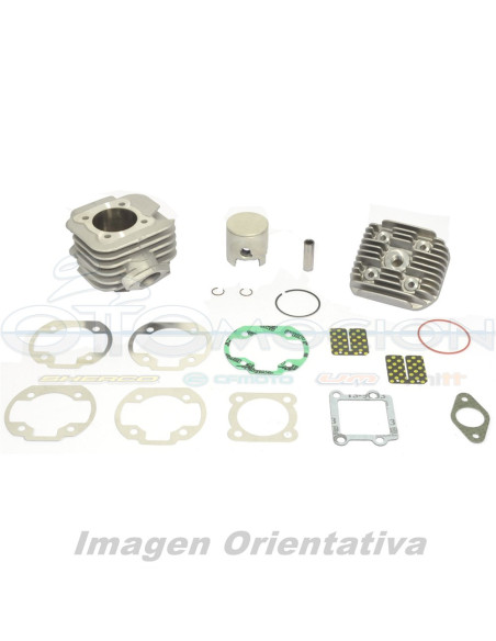 KIT DE CILINDRO BIG BORE CON CULATA  Ø 47,6 MM, 70 CC, BULON  Ø 10 MM, PISTON DE CABEZA PL