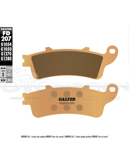 SINTER STREET BRAKE PADS