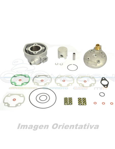 KIT DE CILINDRO BIG BORE CON CULATA  Ø 47,6 MM, 70 CC, BULON  Ø 12 MM, PISTON DE CABEZA PL