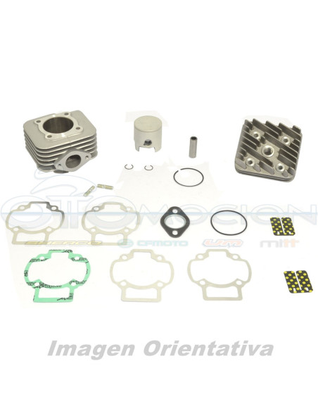 KIT DE CILINDRO BIG BORE CON CULATA  Ø 47,6 MM, 70 CC, BULON  Ø 12 MM, PISTON DE CABEZA PL