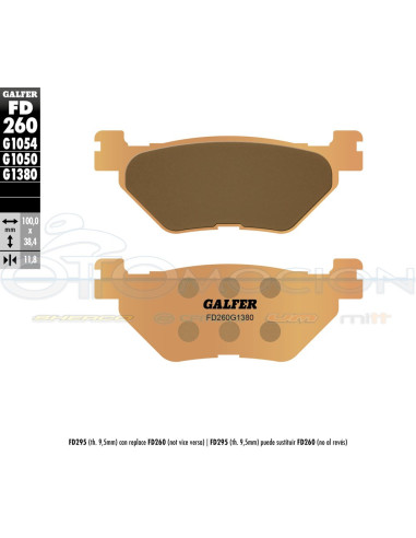 SINTER SCOOTER BRAKE PADS