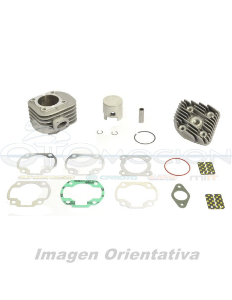 KIT DE CILINDRO BIG BORE CON CULATA  Ø 47,6 MM, 70 CC, BULON  Ø 12 MM, PISTON DE CABEZA PL