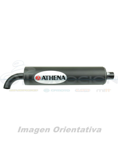 SILENCIOSO DE ALUMINIO 60X250 MM CON BOCA INTERIOR  Ø 22 MM PER 50-80 CC