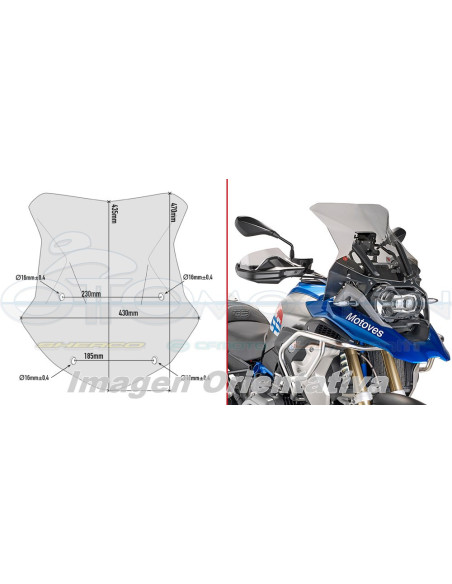 CUPULA P-KITA BMW RGS 1200-1250 13 18-19