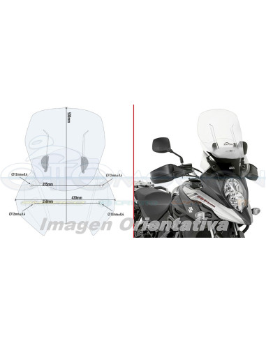 PARABRISAS AIRFLOW P-KITAOSUZUKI DLV STROM 650 17