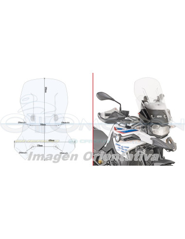 PARABRISAS AIRFLOW P-KITAO BMW FGS 850 18 21