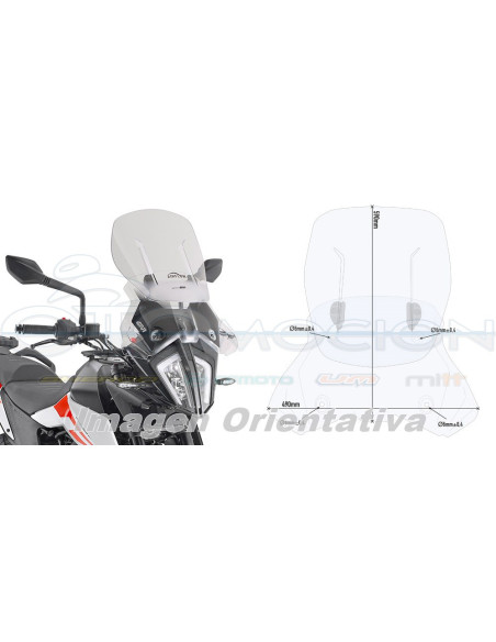 PARABRISAS AIRFLOW P-KITAOKTM 390 ADV 20 790-R ADV 19 20