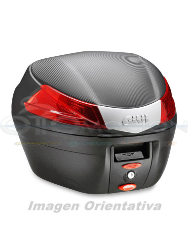 MALETA ML 34 LTS  B34 NEGROBASE-N C-CATADIOPTRICO ROJO